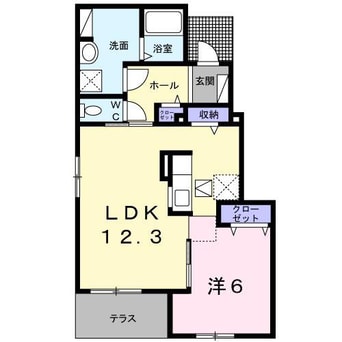 間取図 Ｈｅａｒｔ未来　政枝　Ｃ