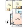 レジデンス萩生 2LDKの間取り