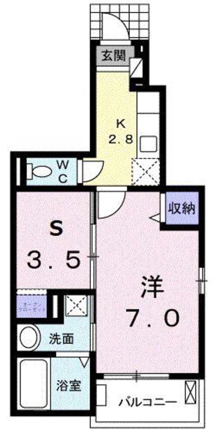 間取図 サンリットＫII