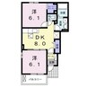 ＩＣサイドＡ 2DKの間取り