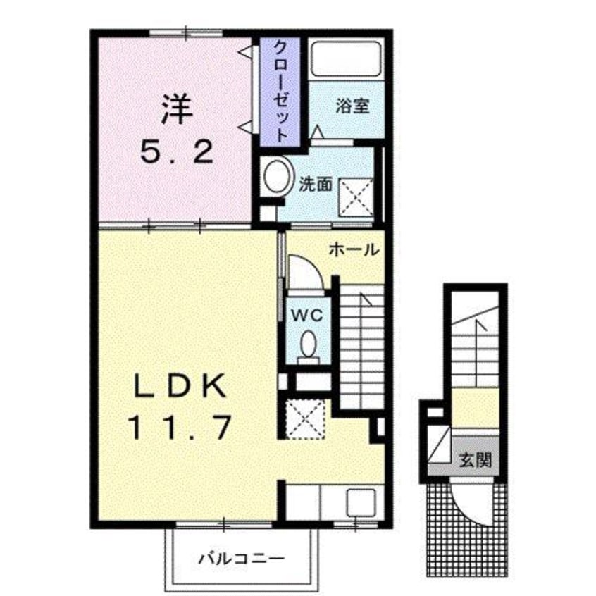 間取図 クラール西原　Ａ
