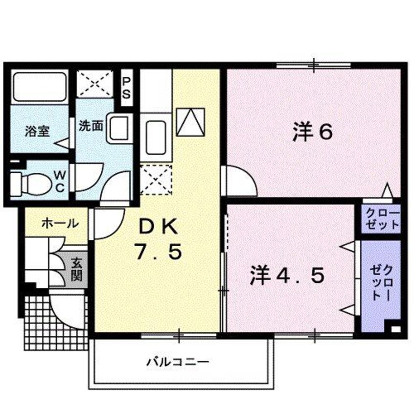 間取図 ウエスト・ワン