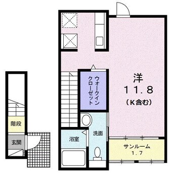 間取図 フロイデ　ＫＡＮＡＧＥＮ　III