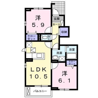 間取図 アルコバレーノ