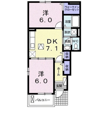間取図 ベール　ペイサージュ