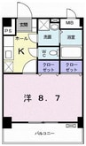 モンシェ　モア・II 1Kの間取り