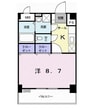 モンシェ　モア・II 1Kの間取り