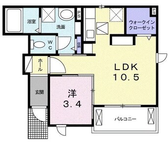 間取図 カーサ　ブラーボ　ドゥーエ