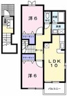 サングリーンハイツＡ 2LDKの間取り