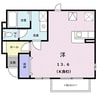 アルカンシェル庄内II 1Rの間取り
