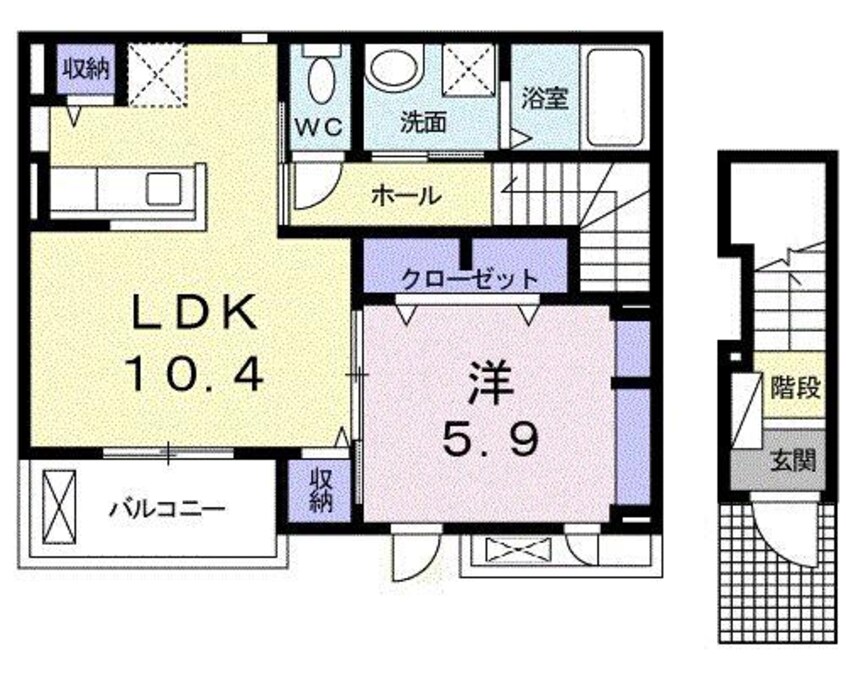 間取図 シュウ・レミングＥ