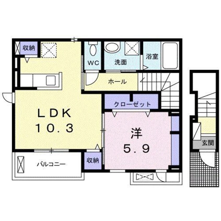 間取図 シュウ・レミングＥ