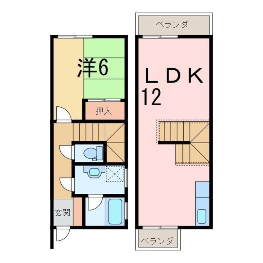 間取図 別子荘アパート
