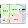 庄内町3丁目3-21貸家 2DKの間取り
