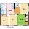 船木4200-6貸家 4DKの間取り