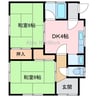 東雲町2丁目11-22貸家 2DKの間取り
