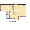 坂井町1丁目9-12テナント 2Rの間取り
