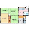 沢津町二丁目2-54貸家 3SKの間取り