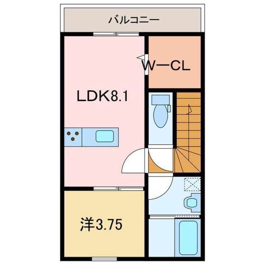 間取図 Luna Bianca Takagi A棟