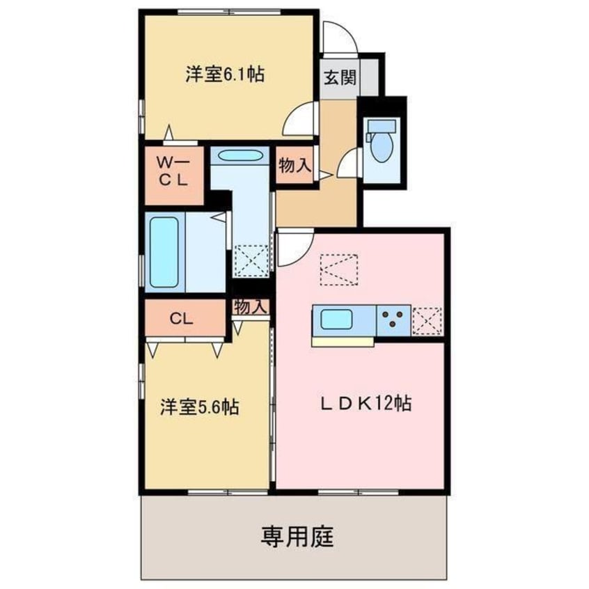 間取図 D-roomMG