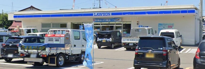 ローソン新居浜西バスターミナル店(コンビニ)まで563m 磯浦町3番貸家B