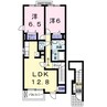 フィレガロ 2LDKの間取り
