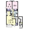 フィレガロ 2LDKの間取り