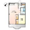 アレキサンドリア 1LDKの間取り