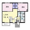 ヴェルドミール 2LDKの間取り