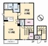 ルミナスキタヤマⅡ 1LDKの間取り