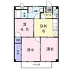 メゾンエスポワール 3DKの間取り