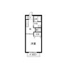 ディアス弐番館 1Kの間取り