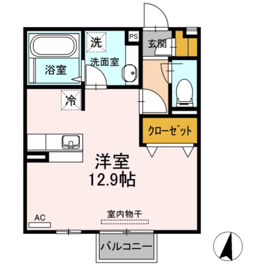 間取図 D-room平成大学