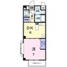 カーサ　セレーノ 1DKの間取り