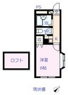 TOMIO 1Kの間取り