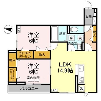 間取図 ラフィーネ南蔵王