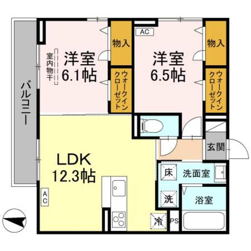 間取図 ラフィーネ南蔵王
