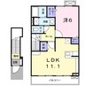 エアリースクエア 1LDKの間取り