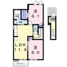ベーネソプラ　Ｂ 2LDKの間取り