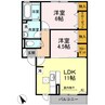 グリーンハイム 2LDKの間取り