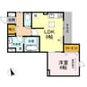 カーサ　アリーヴォⅠ 1LDKの間取り