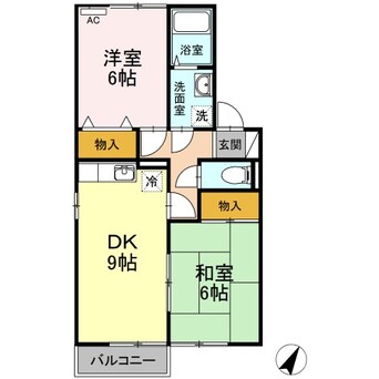 間取図 ハイムタケウチD