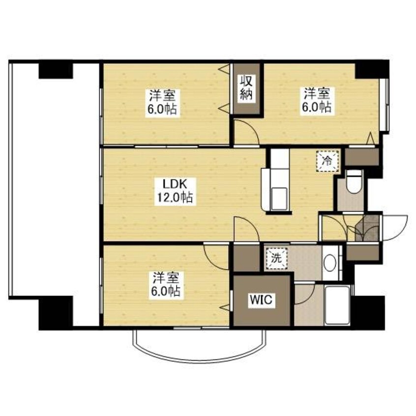 間取図 フラットリア春日
