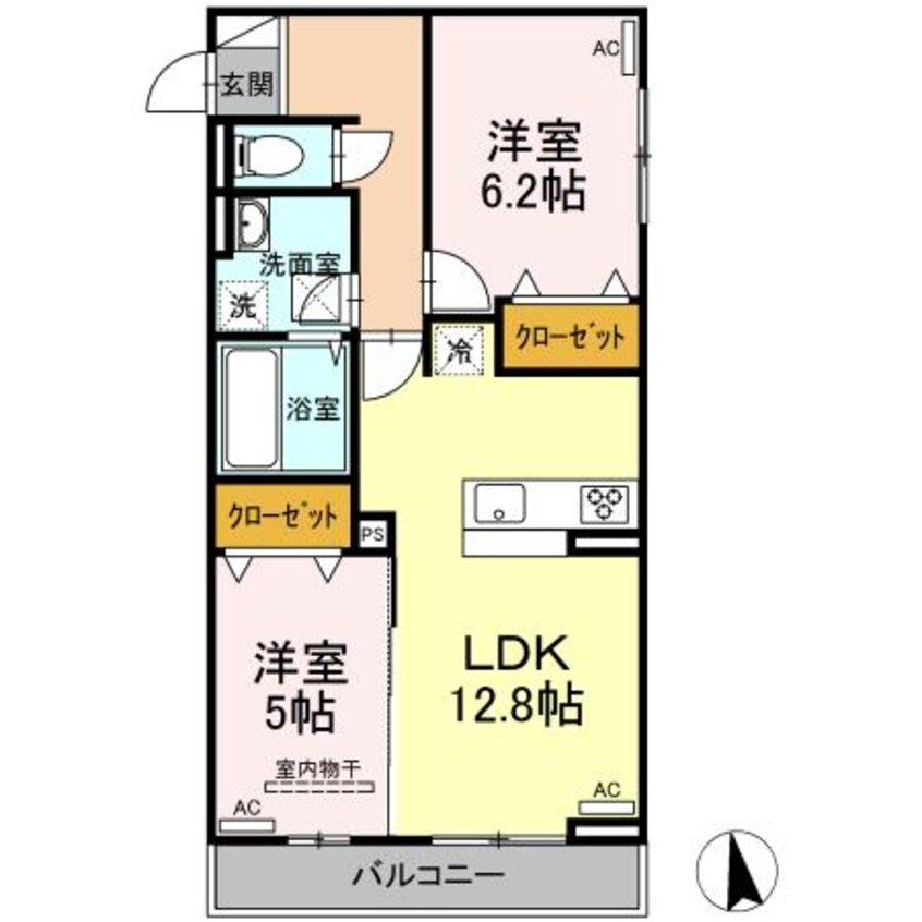 間取図 クレール