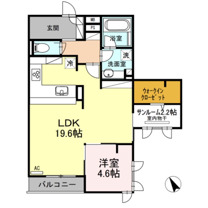 間取図 Ｄ-Ｒｅｓｉｄｅｎｃｅ御船町
