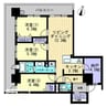 アルファゲートタワー福山駅前 3LDK+Sの間取り