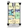 アルファステイツ光南町 3LDKの間取り