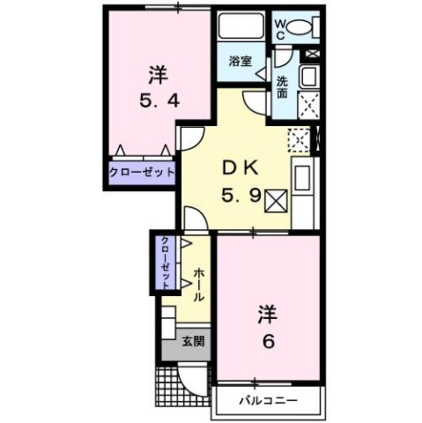 間取図 リーデンベルクＤ