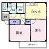 アンソレイエ 2DKの間取り