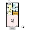 セジュール伊吹 1Kの間取り